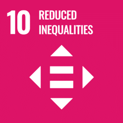 UN Sustainable Development Goal 10 (SDG 10) icon - Reduced Inequality